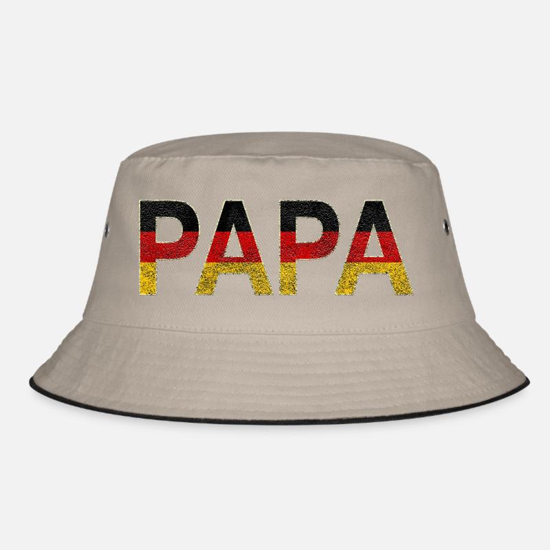 Dad in Flag Texture German Bucket Hat