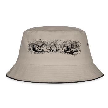 Max und Moritz 2 - Bucket Hat - Khaki/Schwarz - Vorne