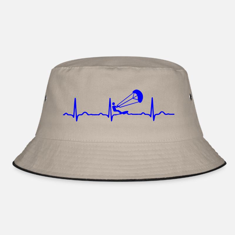 ECG HEARTBEAT bleu KITESURFING - Bob - kaki/noir
