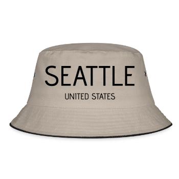 Seattle - Bucket Hat - khaki/black - Front