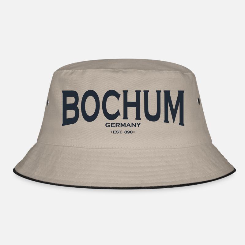 Bochum - Bucket Hat - Khaki/Schwarz