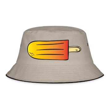 popsicle - Bucket Hat - khaki/black - Front
