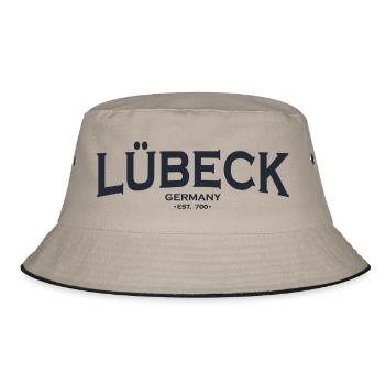 Lübeck - Bucket Hat - Khaki/Schwarz - Vorne