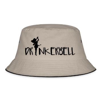 Drinkerbell - Bucket Hat - Khaki/Schwarz - Vorne