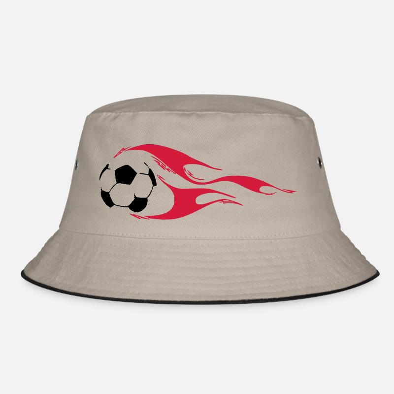 Fußball - Bucket Hat - Khaki/Schwarz