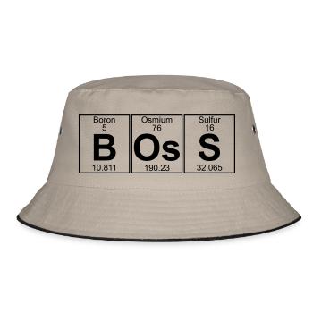 B-Os-S (boss) - Full - Bucket Hat - khaki/black - Front