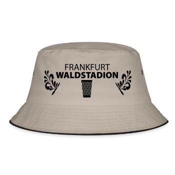 FRANKFURT WALDSTADION – Fussball Apfelwein Gerippt - Bucket Hat - Khaki/Schwarz - Vorne