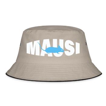 MAUSI - Bucket Hat - Khaki/Schwarz - Vorne
