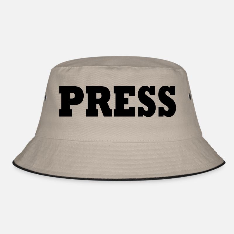 Press - Bucket Hat - khaki/black