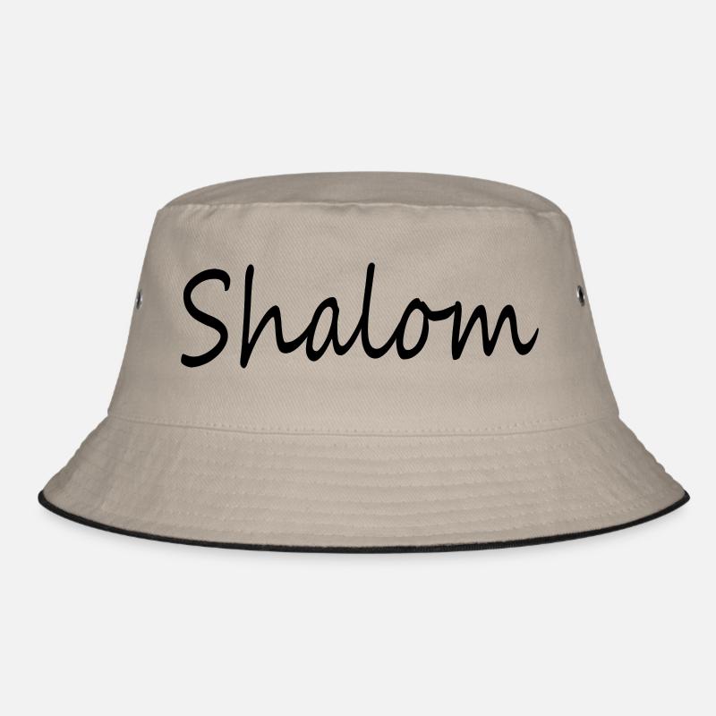 Shalom - Bucket Hat - Khaki/Schwarz