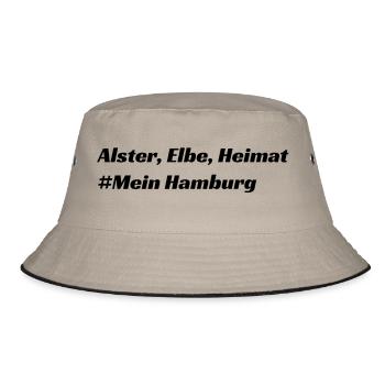 Hamburg - Bucket Hat - Khaki/Schwarz - Vorne