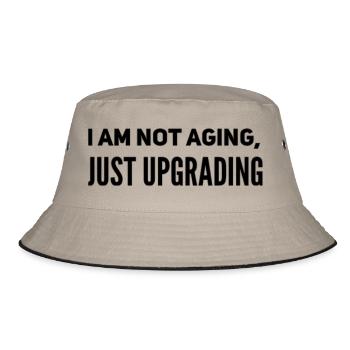 Geburtstagsgeschenkidee - Bucket Hat - Khaki/Schwarz - Vorne