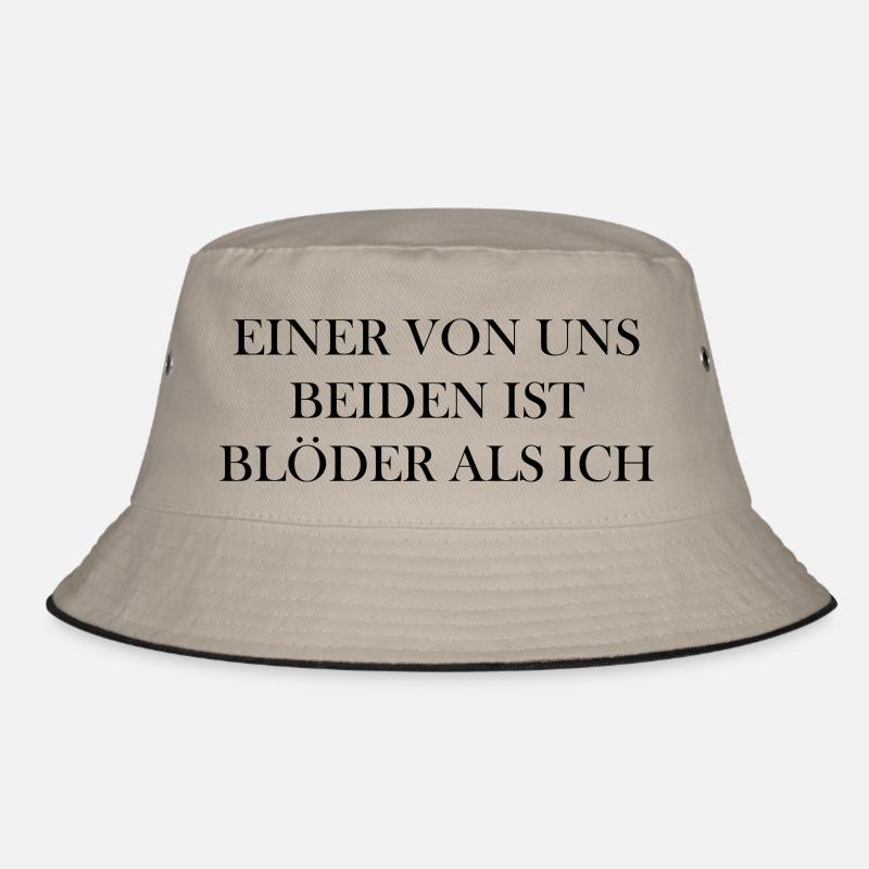 Lustiger Spruch Bild Witzig Humor Geschenkidee - Bucket Hat - Khaki/Schwarz