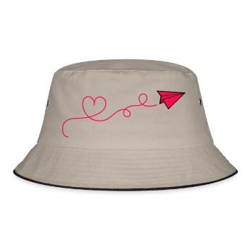 Coeur d’avion en papier - Bob - kaki/noir - Devant
