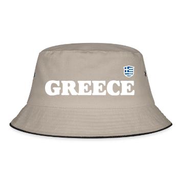 Need design upload - Bucket Hat - khaki/black - Front
