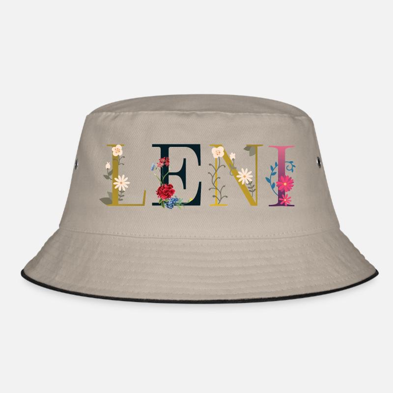 Leni - Bucket Hat - Khaki/Schwarz