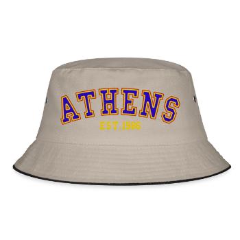 Athens Est. 1986 - Bucket Hat - khaki/black - Front