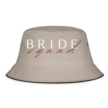 Bride squad - Bride party - Bucket Hat - khaki/black - Front