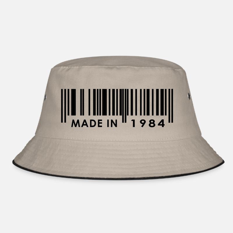 Geburtstag 1984 - Bucket Hat - Khaki/Schwarz