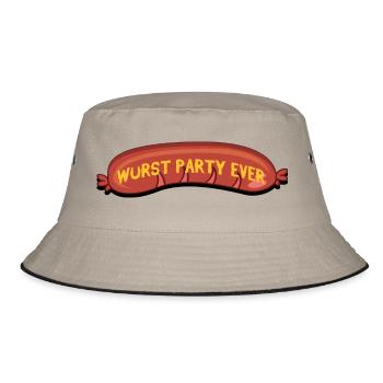 World Bratwurst Day - Day of Bratwurst - Bucket Hat - khaki/black - Front