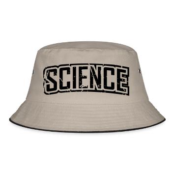 vintage science script logo en détresse - Bob - kaki/noir - Devant