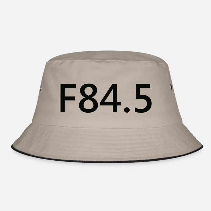 F84.5 - schwarz - Bucket Hat - Khaki/Schwarz