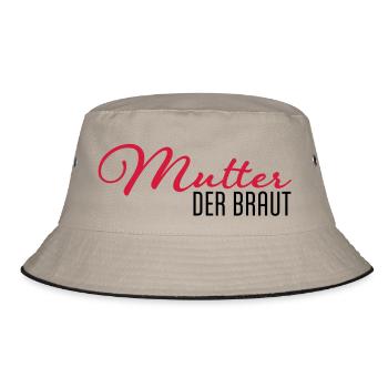 mutter der braut - Bucket Hat - Khaki/Schwarz - Vorne