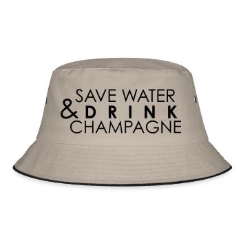 Save water drink - Bucket Hat - khaki/black - Front