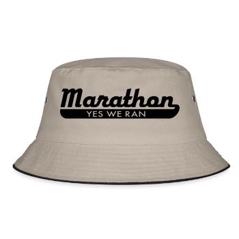 Marathon - Bucket Hat - Khaki/Schwarz - Vorne