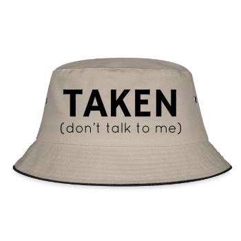 Taken - Don't Talk To Me - Bucket Hat - khaki/black - Front