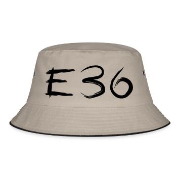 E36 Kaligraphie Art - Bucket Hat - Khaki/Schwarz - Vorne