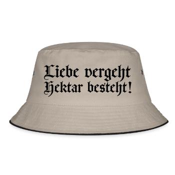 Love passes - hectare exists - Bucket Hat - khaki/black - Front