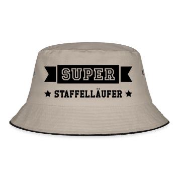 Staffelläufer / Staffelläuferin / Leichtathletik - Bucket Hat - Khaki/Schwarz - Vorne