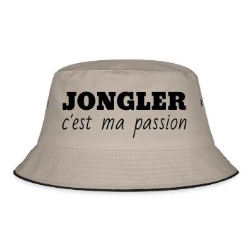 jongleur / jonglerie / jongleuse / cirque - Bob - kaki/noir - Devant