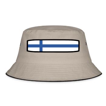 Drapeau de la Finlande - Bob - kaki/noir - Devant