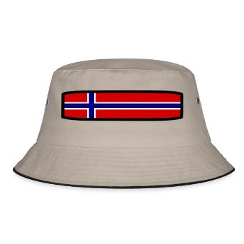 Norway flag - Bucket Hat - khaki/black - Front