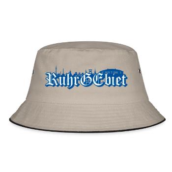 Ruhrgebiet Gelsenkirchen GE Schalke - Bucket Hat - Khaki/Schwarz - Vorne