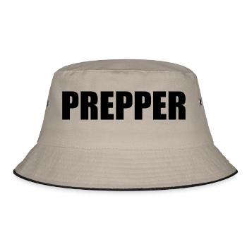 Prepper - Bucket Hat - Khaki/Schwarz - Vorne