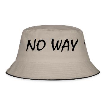 No way - Bucket Hat - Khaki/Schwarz - Vorne