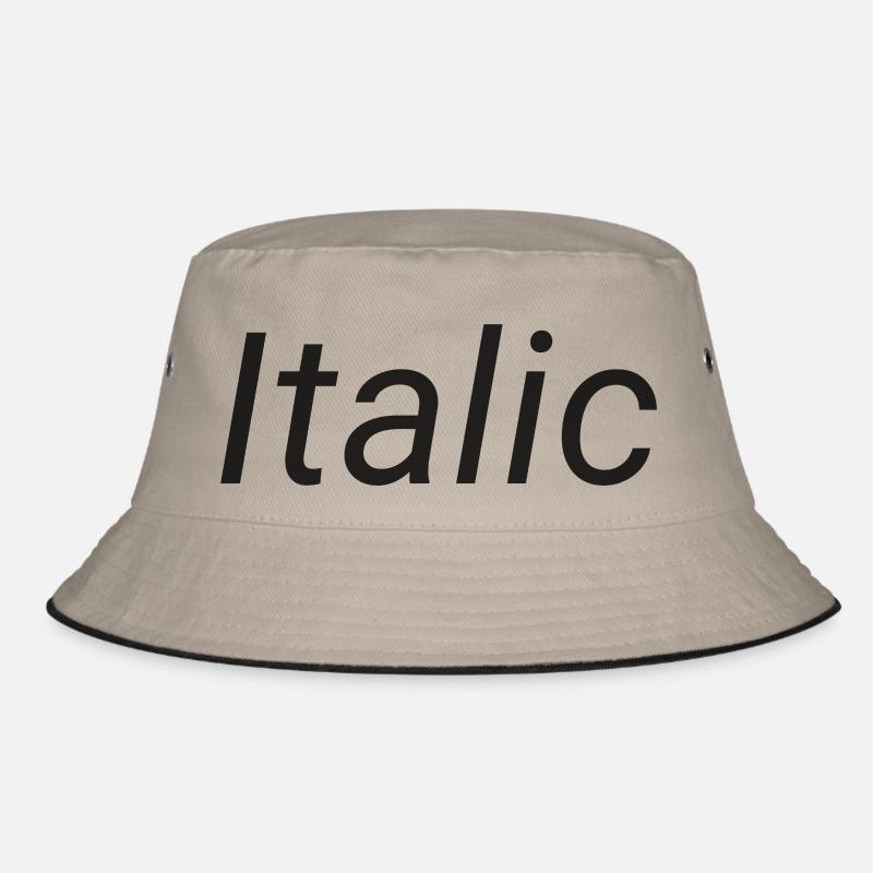 Italic Bucket Hat