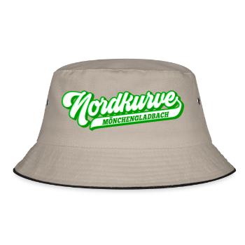 Nordkurve Mönchengladbach | Farbe änderbar - Bucket Hat - Khaki/Schwarz - Vorne