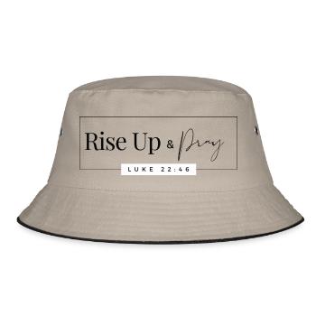 Bete - Bucket Hat - Khaki/Schwarz - Vorne