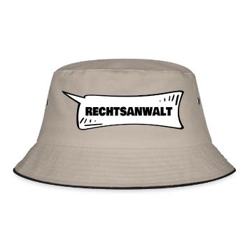 Azubi Rechtsanwalt - Bucket Hat - Khaki/Schwarz - Vorne