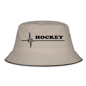 Hockey - Bucket Hat - Khaki/Schwarz - Vorne