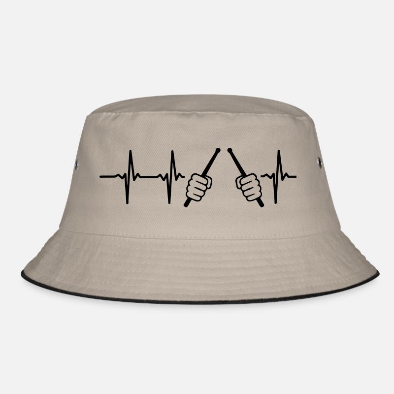 A HEART IS BEATING FOR DRUMS Bucket Hat