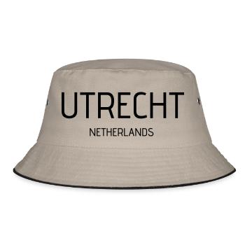 uTRECHT - Bucket Hat - khaki/black - Front