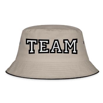 Team - Bucket Hat - Khaki/Schwarz - Vorne