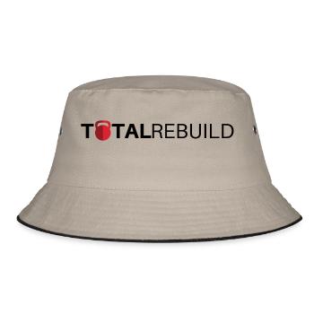 TR Lang Schwarz - Bucket Hat - Khaki/Schwarz - Vorne