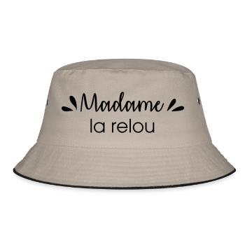 Madame la relou - Bob - kaki/noir - Devant
