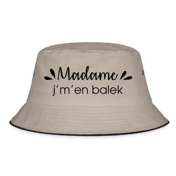 Madame j'm'en balek - Bob - kaki/noir - Devant